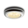 RENDL R10309 ESTA Chrome Led Round Lamp for plasterboard, 3000K, 1 W, 230V/350mA