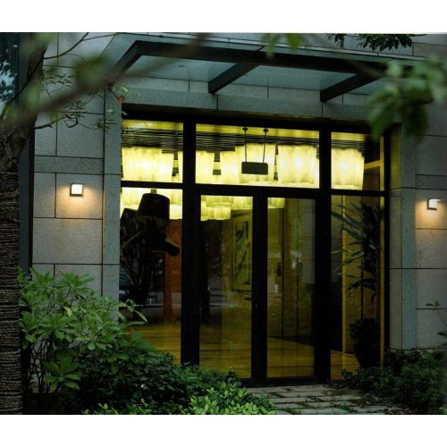 RENDL R10351 VECINO Outdoor Wall Lamp Solid Aluminium with Bottom Opal Glass Cover, 3000K, IP54, 5 W, 230V