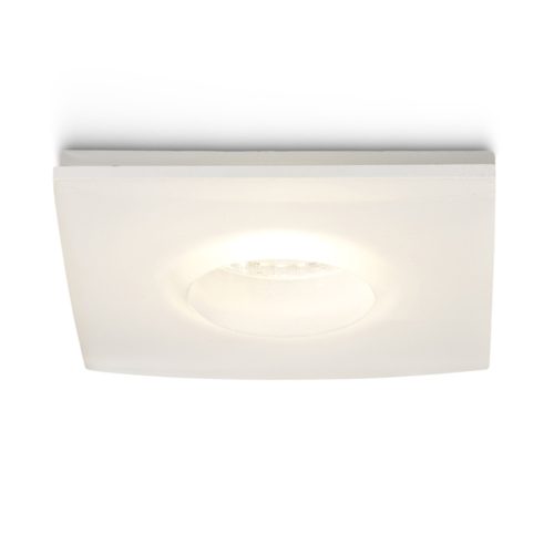 RENDL R10418 KAY Square Led Lamp with Satinized Glass for Gu10 Bulb, 3000K, 5 W, 230V/350mA