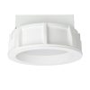 RENDL R10444 MIA Recessed Frameless Plaster Lamp with Matt Polycarbonate Bezel, Led E27, 11 W, 230V