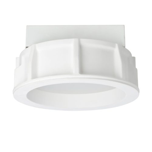 RENDL R10444 MIA Recessed Frameless Plaster Lamp with Matt Polycarbonate Bezel, Led E27, 11 W, 230V