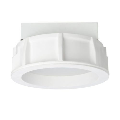 RENDL R10444 MIA Recessed Frameless Plaster Lamp with Matt Polycarbonate Bezel, Led E27, 11 W, 230V