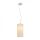 RENDL R10627 LUCIA Rectangular pendant lamp with satinated glass trim for Led E27 bulb, 15 W, 230V