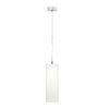 RENDL R10627 LUCIA Rectangular pendant lamp with satinated glass trim for Led E27 bulb, 15 W, 230V