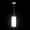 RENDL R10627 LUCIA Rectangular pendant lamp with satinated glass trim for Led E27 bulb, 15 W, 230V