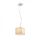 RENDL R10628 LUCIA Square pendant lamp in satin glass Led G9 bulb, 5 W, 230V