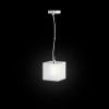 RENDL R10628 LUCIA Square pendant lamp in satin glass Led G9 bulb, 5 W, 230V