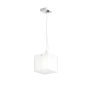 RENDL R10628 LUCIA Square pendant lamp in satin glass Led G9 bulb, 5 W, 230V