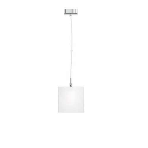 RENDL R10628 LUCIA Square pendant lamp in satin glass Led G9 bulb, 5 W, 230V