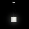 RENDL R10628 LUCIA Square pendant lamp in satin glass Led G9 bulb, 5 W, 230V