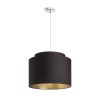RENDL R11461 DOUBLE Polycotton Textile Lampshade for E27 Socket, 23 W