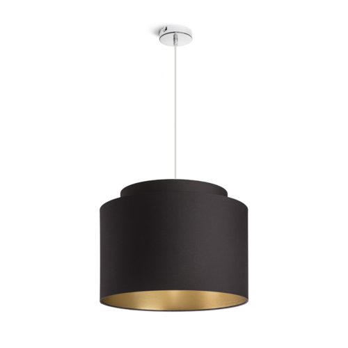 RENDL R11461 DOUBLE Polycotton Textile Lampshade for E27 Socket, 23 W