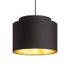 RENDL R11461 DOUBLE Polycotton Textile Lampshade for E27 Socket, 23 W