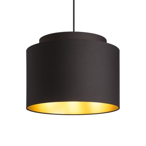 RENDL R11461 DOUBLE Polycotton Textile Lampshade for E27 Socket, 23 W