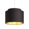 RENDL R11461 DOUBLE Polycotton Textile Lampshade for E27 Socket, 23 W