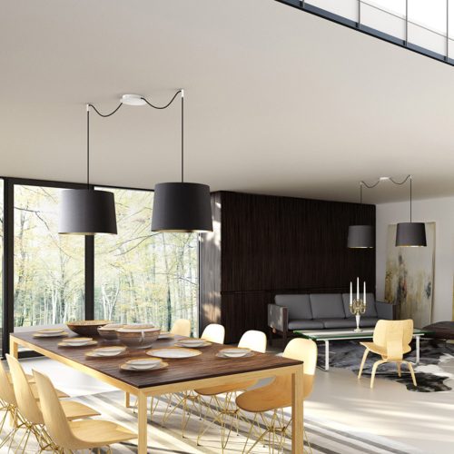 RENDL R11467 ASPRO Textile Lampshade for E27 Socket, 23 W