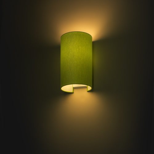 RENDL R11567 RON Textile Wall Lamp with drilling Led E27 - Green, 15 W, 230V