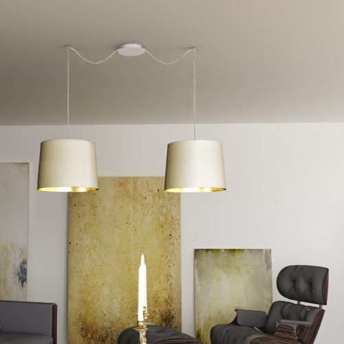 RENDL R11589 ASPRO Textile Lampshade for E27 Socket, 23 W