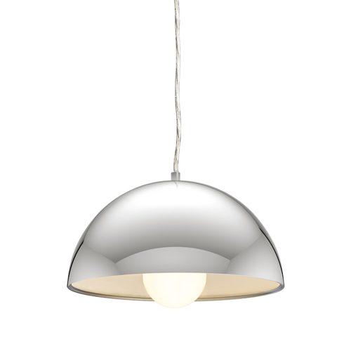 RENDL R11698 SINTRA Pendant lamp with chrome metal trim for E27 Led Bulb, 11 W, 230V