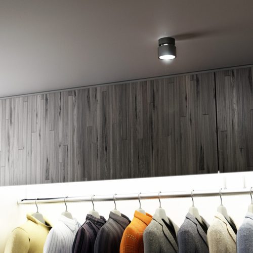 RENDL R11771 PIXIE Square Aluminium Ceiling Light Gx53 Led Bulb, 7 W, 230V