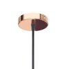 RENDL R11903 ELISA Suspension Lamp Round Shaped Copper Base with Textile Cable E27 Socket, 15 W, 230V