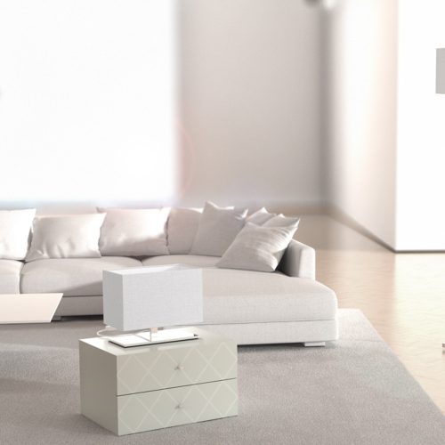 RENDL R11973 PLAZA Led Table Lamp with textile trim, 15 W, 230V