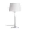 RENDL R11986 BROADWAY White Textile Desk Lamp with drilling on chrome base, 15 W, 230V