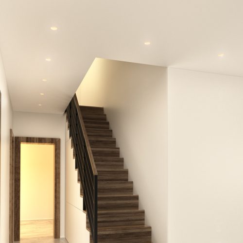 RENDL R12361 QUO Circular Plaster Lamp for rechargeable Gu10 bulb, 8 W, 230V