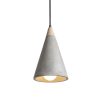 RENDL R12380 HEIDI Conical concrete pendant lamp E27 for stove, 11 W, 230V