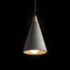 RENDL R12380 HEIDI Conical concrete pendant lamp E27 for stove, 11 W, 230V