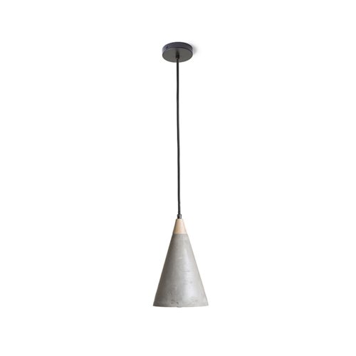 RENDL R12380 HEIDI Conical concrete pendant lamp E27 for stove, 11 W, 230V