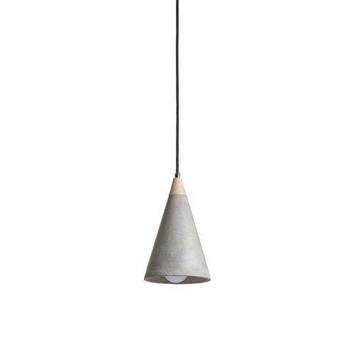 RENDL R12380 HEIDI Conical concrete pendant lamp E27 for stove, 11 W, 230V