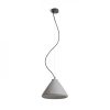 RENDL R12416 RADICAL Solid concrete pendant lamp for E27 bulb, 15 W, 230V