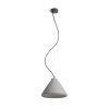 RENDL R12416 RADICAL Solid concrete pendant lamp for E27 bulb, 15 W, 230V
