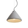 RENDL R12416 RADICAL Solid concrete pendant lamp for E27 bulb, 15 W, 230V