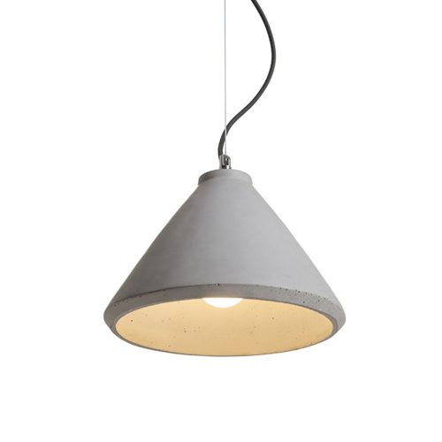RENDL R12416 RADICAL Solid concrete pendant lamp for E27 bulb, 15 W, 230V