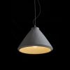 RENDL R12416 RADICAL Solid concrete pendant lamp for E27 bulb, 15 W, 230V