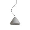 RENDL R12416 RADICAL Solid concrete pendant lamp for E27 bulb, 15 W, 230V
