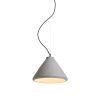 RENDL R12416 RADICAL Solid concrete pendant lamp for E27 bulb, 15 W, 230V