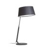 RENDL R12486 RITZY Table Lamp Black Chrome Finish, Height Adjustable for E27 Bulb, 15 W, 230V