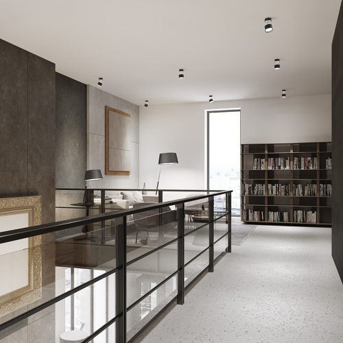 RENDL R12486 RITZY Table Lamp Black Chrome Finish, Height Adjustable for E27 Bulb, 15 W, 230V