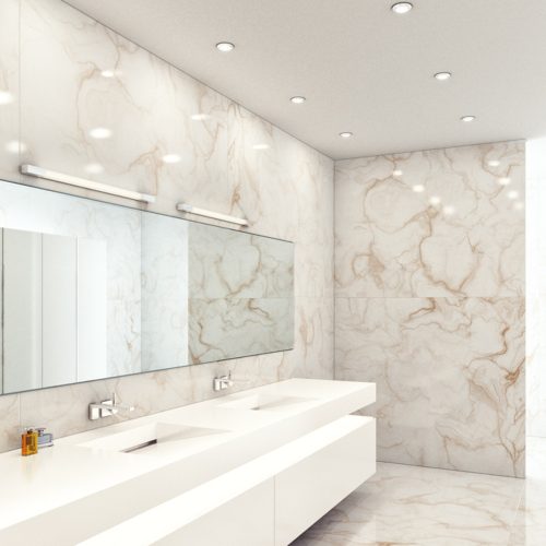 RENDL R12640 AMENITY Chrome Linear Led Bathroom Lamp with Protection Ip44, 3000K, IP44, 11 W, 230V