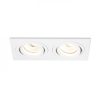 RENDL R12713 PASADENA Square Aluminium Lamp for Gu10 Bulb, Double Recessed, 7 W, 230V