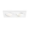 RENDL R12713 PASADENA Square Aluminium Lamp for Gu10 Bulb, Double Recessed, 7 W, 230V