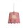 RENDL R13278 DAISY Square pendant lamp with crochet decoration, 15 W