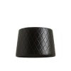 RENDL R13281 BEAT Massive Quilted Lampshade in Black Leather Effect Finish, 15 W