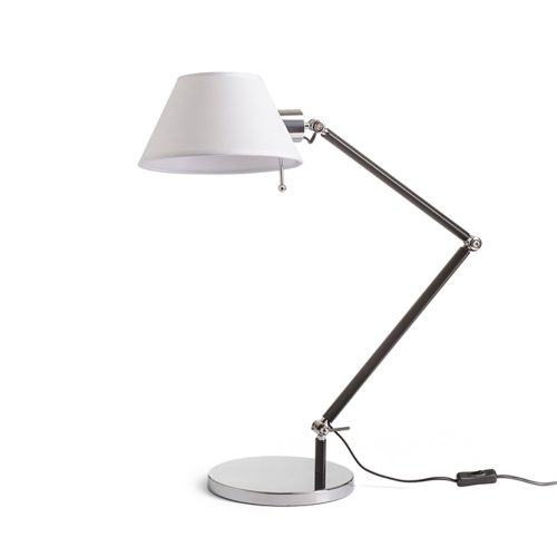 RENDL R13283 MONTANA Double Arm Metal Table Lamp with Textile Strip, 11 W, 230V