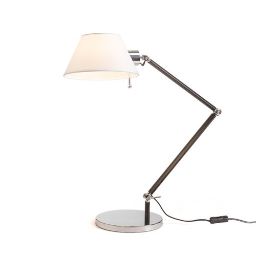 RENDL R13283 MONTANA Double Arm Metal Table Lamp with Textile Strip, 11 W, 230V