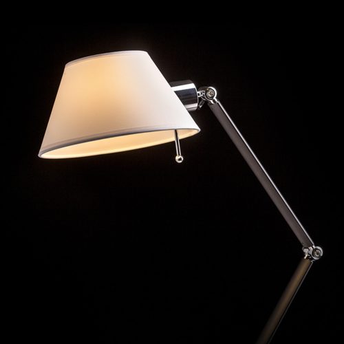 RENDL R13283 MONTANA Double Arm Metal Table Lamp with Textile Strip, 11 W, 230V