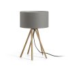 RENDL R13338 EL Table lamp with bamboo base and textile trim, 11 W, 230V